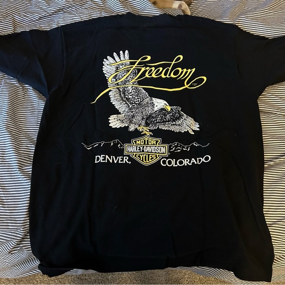 Vintage 1994 Coors Freedom Ride Harley Davidson T-Shirt - Size “Men’s” Large - Picture 4 of 6